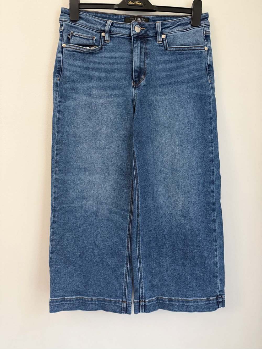 Judy Blue Wide Leg Crop Jeans Womens 9/29 Stretch 0090